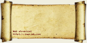 Isak Rakovac vizit kartica